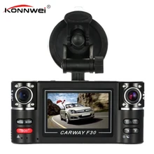 Тире Камера Видеорегистраторы для автомобилей 2.7 «TFT ЖК-дисплей HD 1080 P поворачивается Двойной объектив тире Камера цифровой видео Регистраторы видеокамера Ночное видение