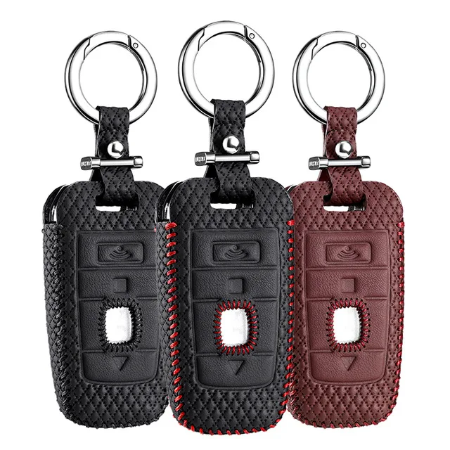 

Leather Key Cover for Rolls-Royce Phantom 2018 Black Badge Edition 2017 6.6t CAR holder case key4 Free shipping