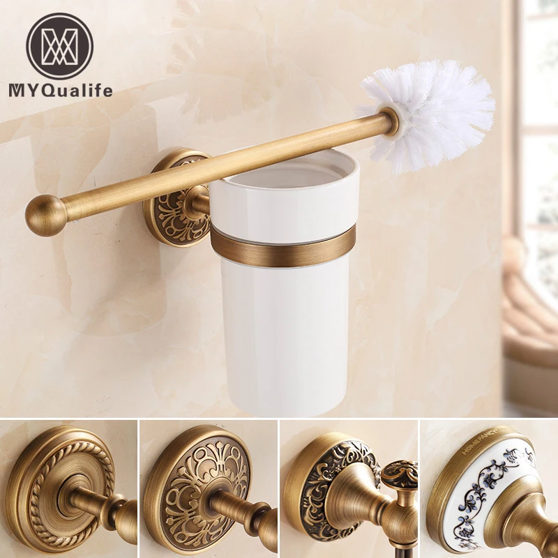 Керамический держатель для унитаза в европейском стиле античный туалетной щетки