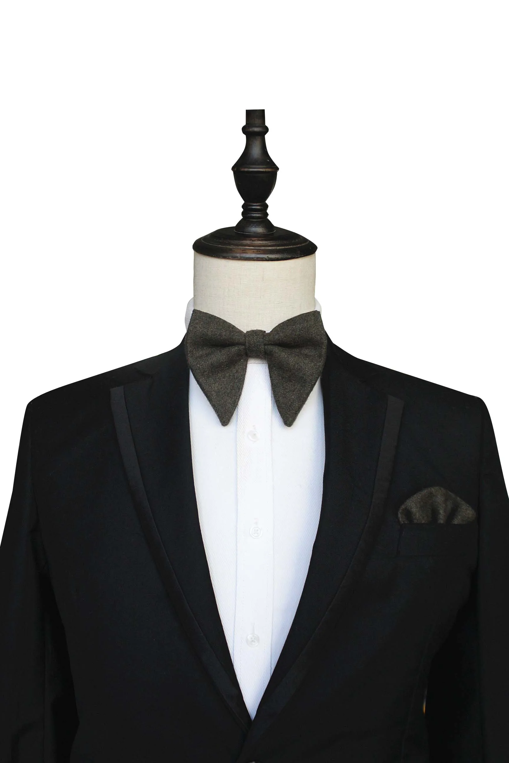 JEMYGINS кашемировый большой галстук-бабочка и карманный квадратный набор шерстяной роскошный мужской галстук-бабочка и носовой платок для формального костюма вечерние и свадебные - Цвет: 8