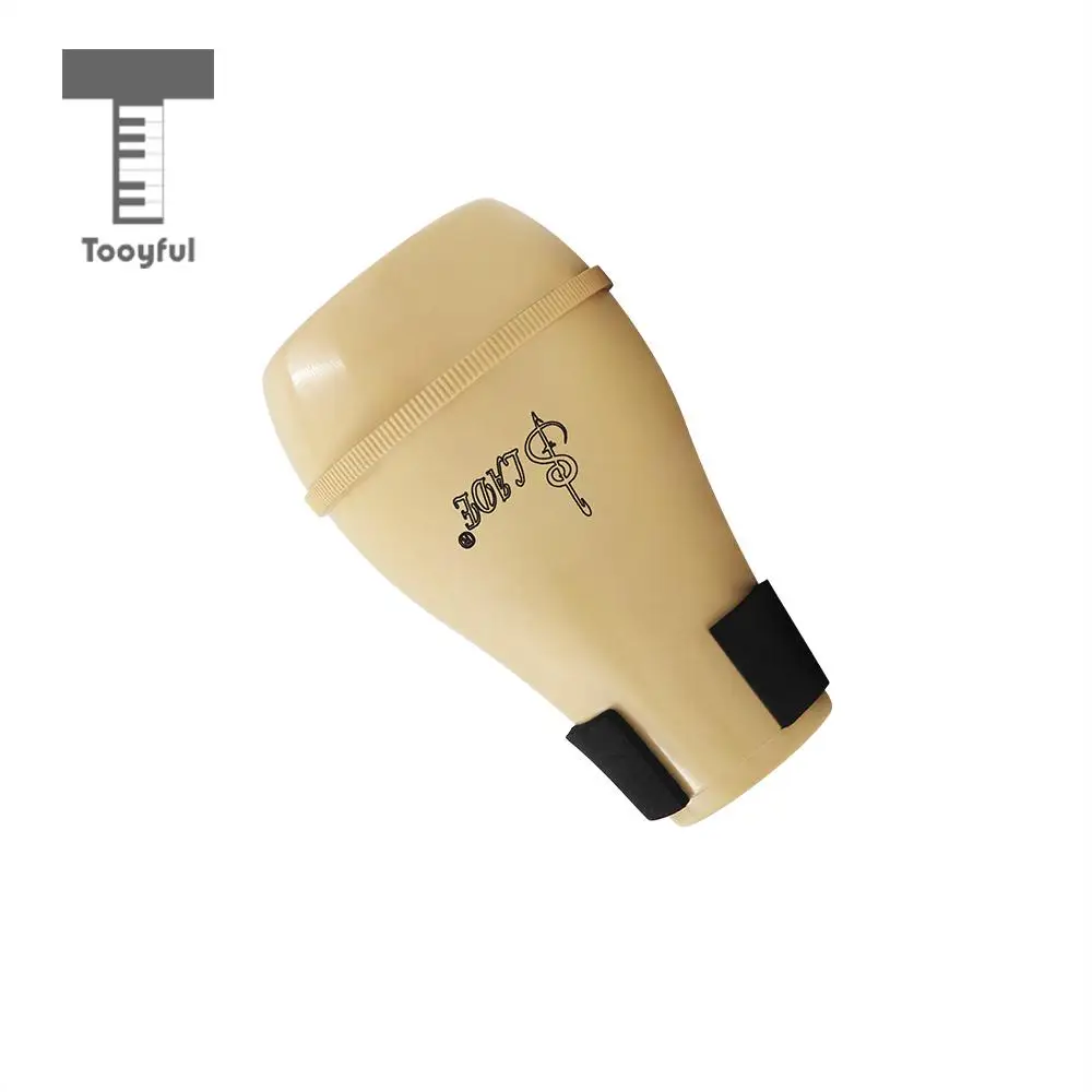 Tooyful Portable Practice Straight Mute Silencer for Alto Tenor Trombone Accessory Wood Color