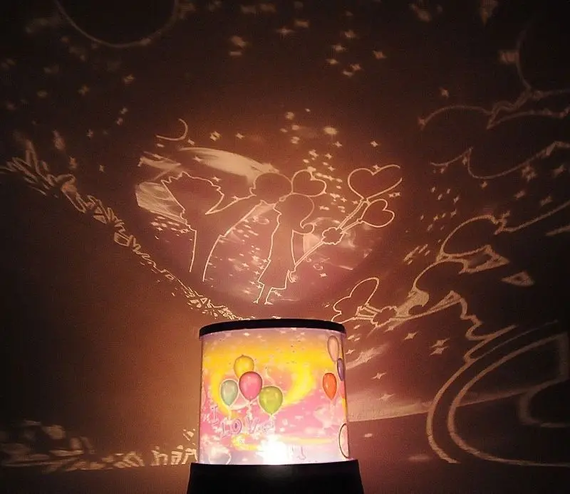 Romantic Sky Star Master Led Night Light Projector Lamp On