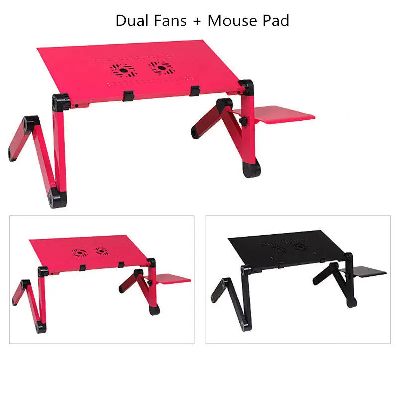  Portable Adjustable Laptop Standing Desk for Bed Sofa Folding Laptop Table Notebook Desk With Mouse