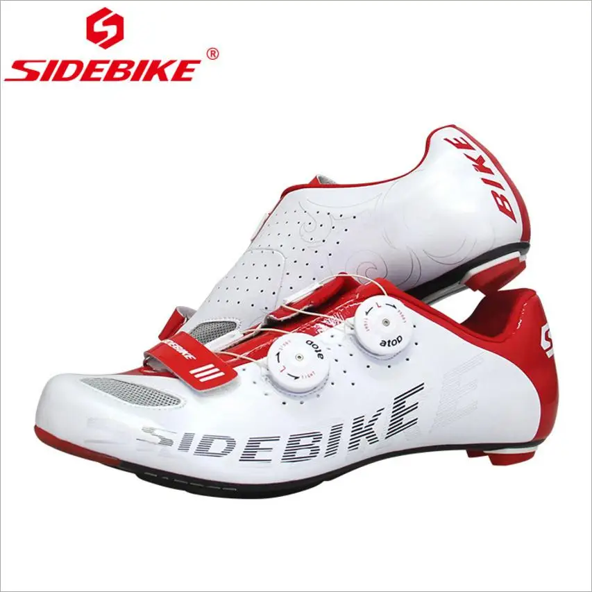 SIDEBIKE/велосипедная обувь из углеродного волокна; дышащая Ультралегкая велосипедная обувь; самоблокирующиеся велосипедные кроссовки; Sapatilha Ciclismo