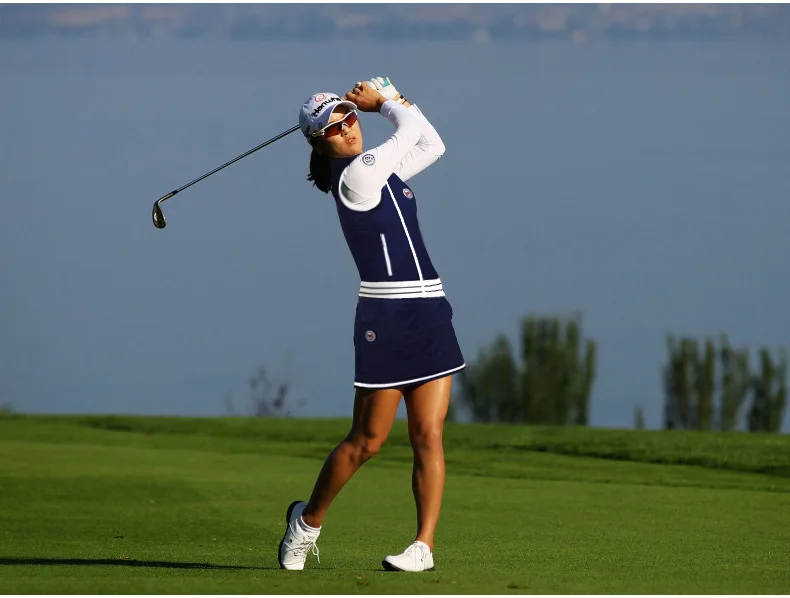 PGM осенняя и зимняя одежда для гольфа, Женская флисовая Толстая теплая короткая юбка для гольфа, встроенные защитные шорты, женская спортивная одежда