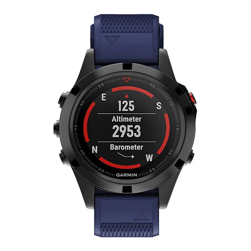 26 мм Quick Release Easy Fit силиконовый сменный ремешок для часов Garmin Fenix 5X/Fenix 5X Plus/Fenix 3 HR/Fenix 3/Tactix Bravo