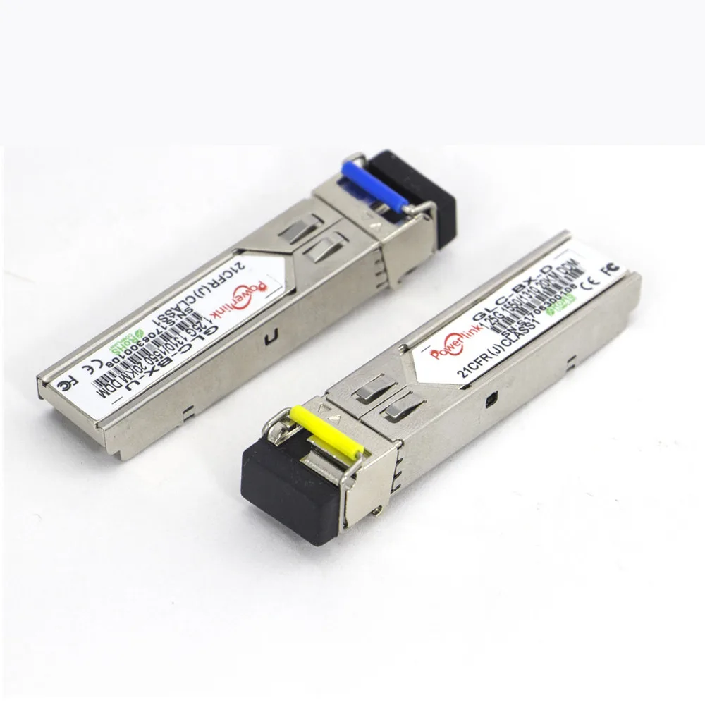 1 пара 20 км LC разъем gbic одномодовый волоконный SFP модуль WDM/BIDI 1,25G A/B 1310/1550nm