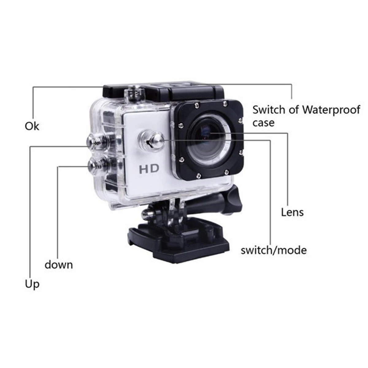 SJ4000 экшн-камера Дайвинг 30 м Водонепроницаемый 1080P Full HD Go подводная спортивная камера для шлема Спорт DV 12MP фото Пиксельная камера