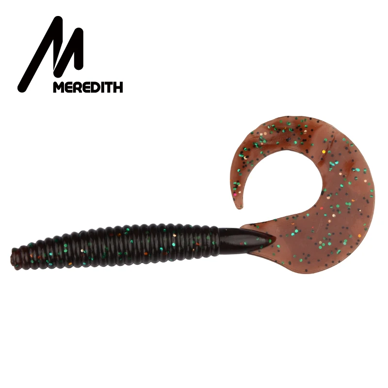 

Meredith 4pcs Long Tail Grubs 150mm/14.1g Curly Tail Soft Lure Long Curly Tail Fishing Lure Artificial Bait Soft Fishing Lures