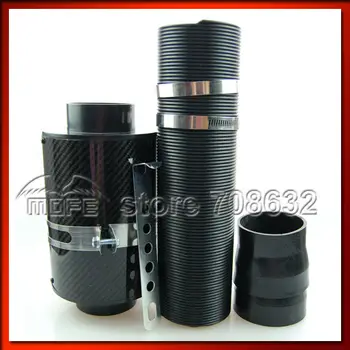 

SPECIAL OFFER HIGH QUALITY HOT SALE Universal Diameter: 3inch Black Carbon Fiber 76MM Air Filter Height: 210mm