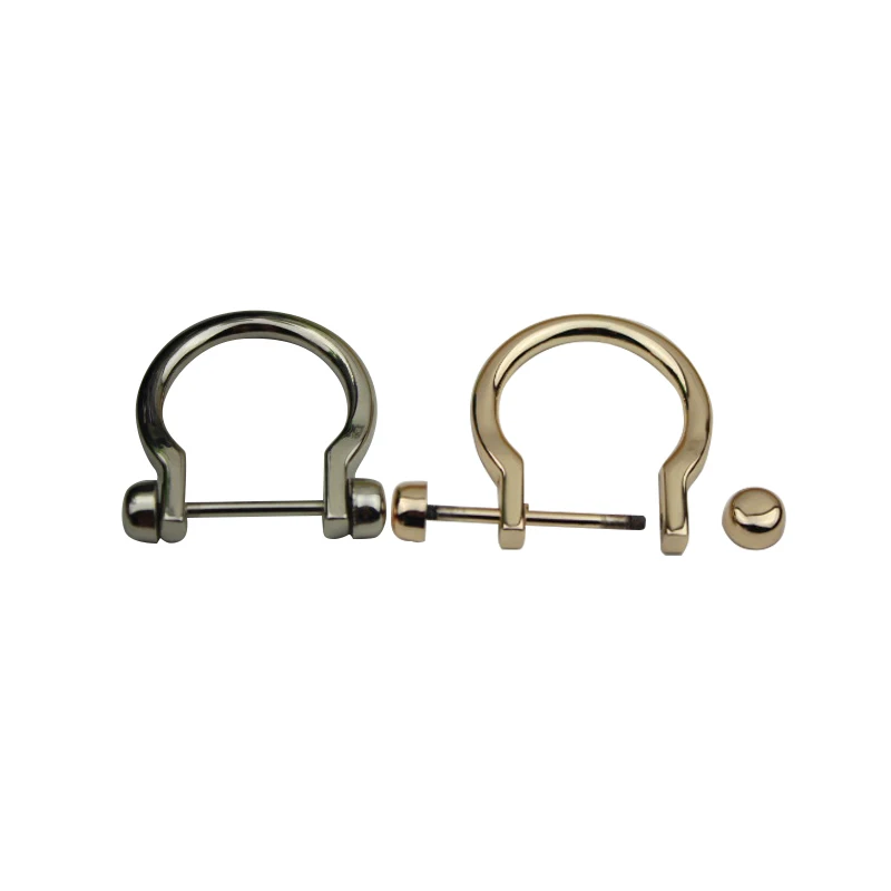 

10pcs/lot D Ring Buckle Clasp DIY Detachable Metal Screw Buckle for Leather Handbag Purse Strap Belt Bag Handle Accessories