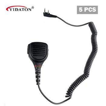 

5XSpeaker Mic K-SM06 Waterproof IP54 Handheld Microphone for Kenwood TK2160 BAOFENG UV-5R UV-5RA Wouxun KG-UV6D KANWEE TK-928 B0