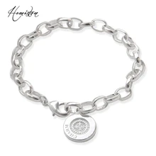 Thomas Basic Charm Bracelet with Circle-clasp Fit TS Charms Club, Plated Fashion Jewelry Gift for Women and Men TS B632
