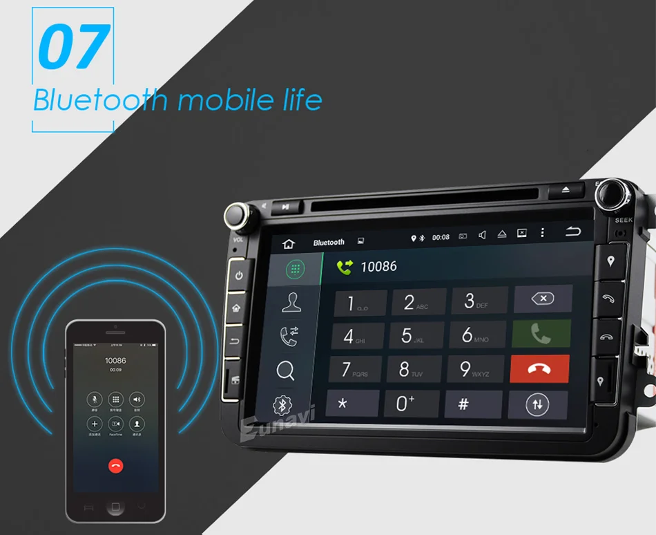 Flash Deal Eunavi Android 8.0 Octa Core 4GB RAM Car DVD for VW Passat CC Polo GOLF 5 6 Touran EOS T5 Sharan Jetta Tiguan GPS Radio Seat A 11