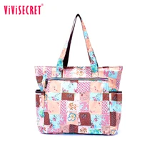 New Floral Print Women Handbag Nylon Fashion Ladies font b Shoulder b font Beach font b