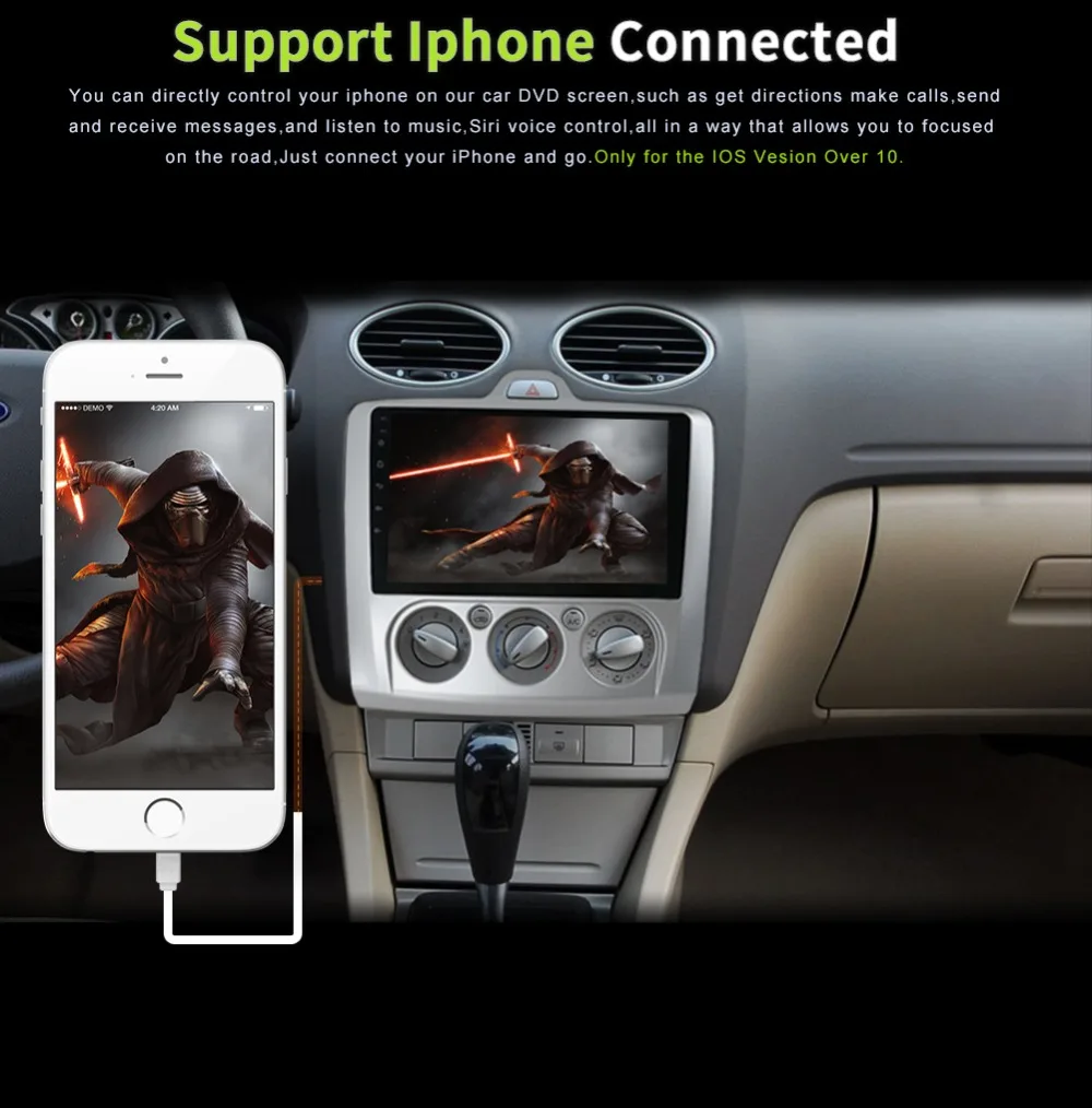 Sale Bosion Car Multimedia 2din Video Player Navigation GPS Android For ford focus 2 3 Mk2/Mk3 head unit Rear View Camera 10