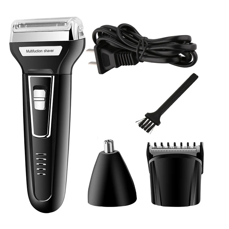 

Kemei 3 In1 Rechargeable Men Face Care Electric Shaver Nose Trimmer Hair Clipper Waterproof Razor 35D