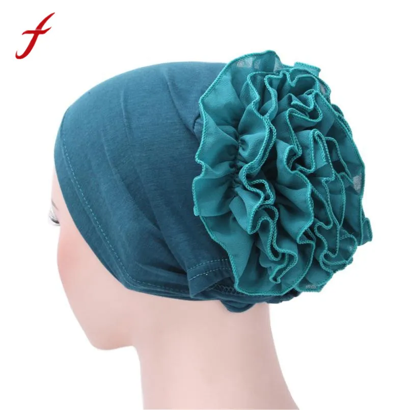 

Women Flower Muslim Ruffle Cancer Chemo Hat Beanie Scarf Turban Head Wrap Cap for Mother's Day scarpe uomo #A40