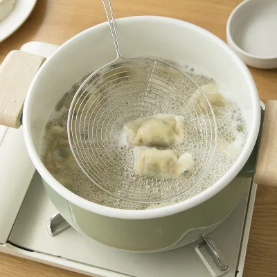 2019 New Kitchen Tools &amp Gadgets Stainless Steel Mesh Skimmer Vegetable Residue Oil Colander Strainer Fried potato chips | Дом и сад