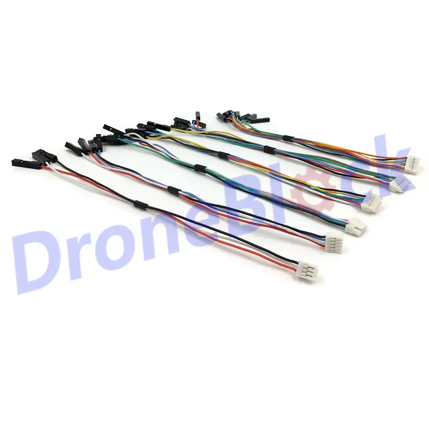 

6Pcs 3 to 8pin Pixhawk2 Pixhack Pixracer PXFmini Cable wire Dronecode cables and connectors silica gel