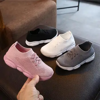 

2019 New Children Shoes Comfortable Breathable Mesh Girls Boys Sport Shoes Kids Antislip Soft Bottom Kids Fashion Baby Sneaker