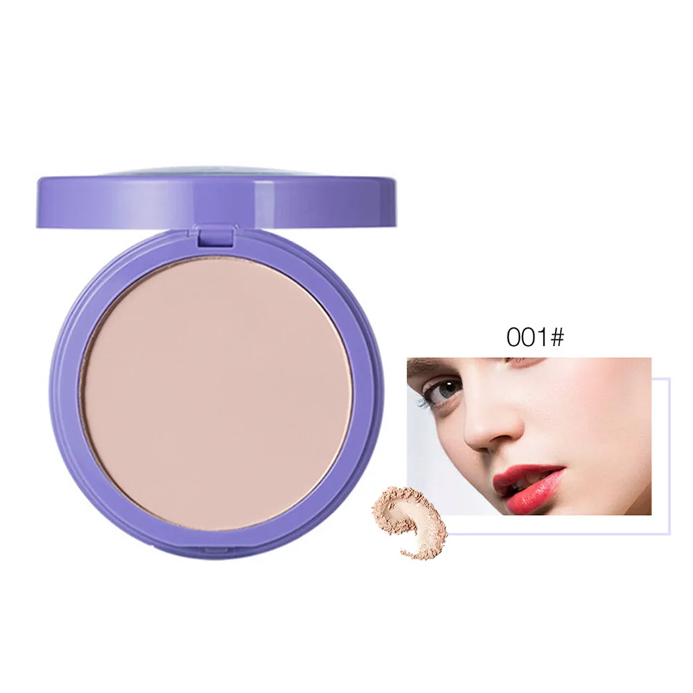 

Professional Natural Foundations Oil-control Pressed Powder With Puff Waterproof Face Loose Powder Matte Finish Compact Cosmetic