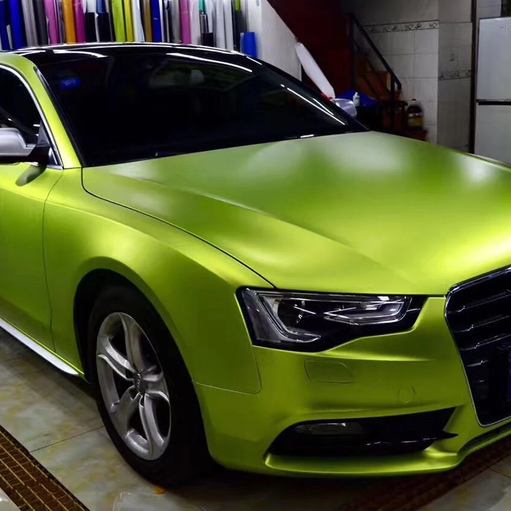 

SUNICE Automotive Decals Green Tint Sticker Lightning Metal Car Wrap Sticker Film Foils DIY Decorative Air Bubble Free