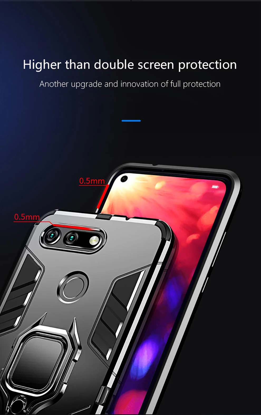Противоударный чехол для huawei honor V20, чехол на магните для автомобиля, противоударный мягкий бампер, чехол для huawei honor view 20 V20, чехол для телефона