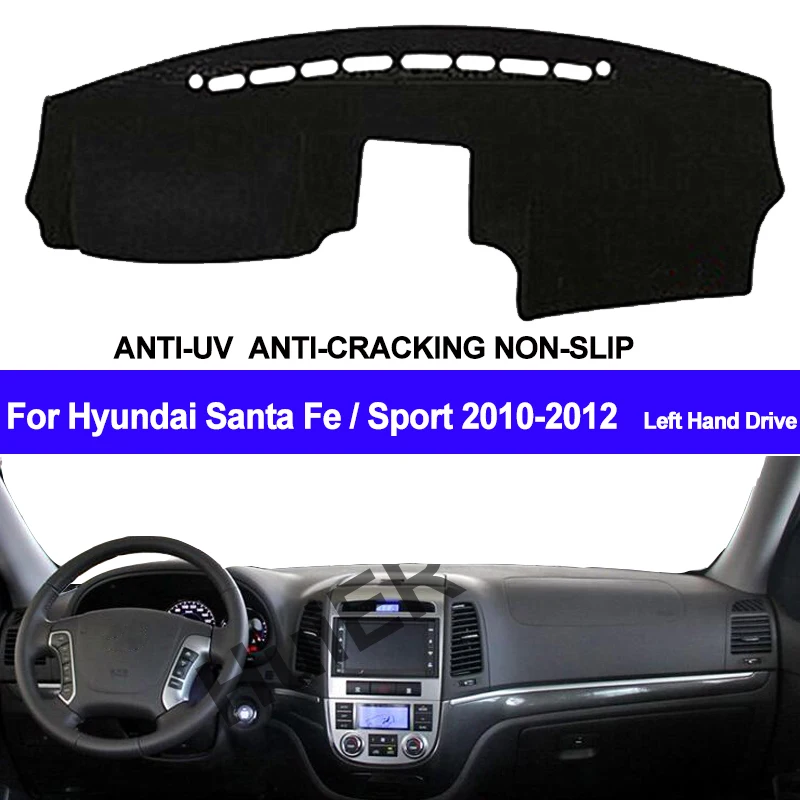 TAIJS Car Dashboard Cover For Hyundai Santafe Santa Fe Sport 2010 2011