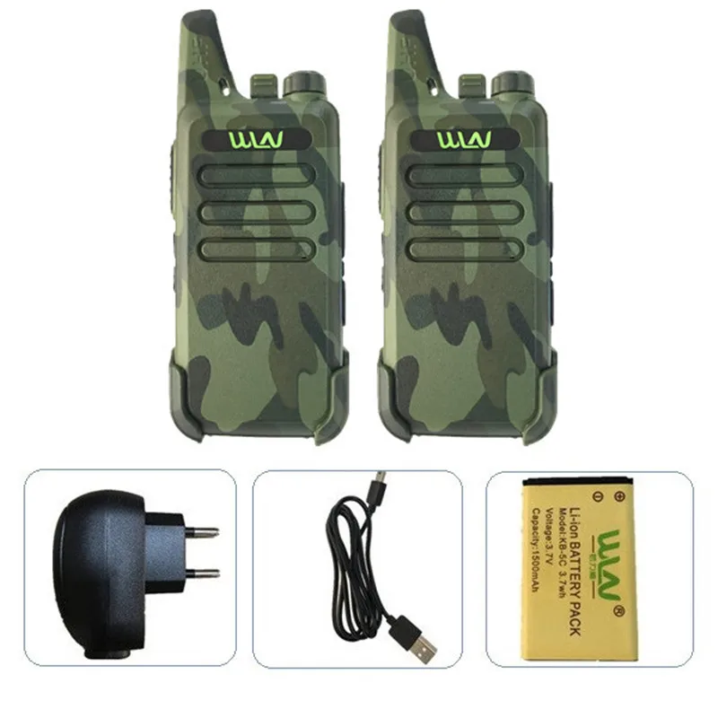 2 шт. WLN KD C1 Mini Walkie Talkie 5W UHF Ham Radio HF Любительский радиоприемник USB зарядка BAOFENG BF T1 talkie