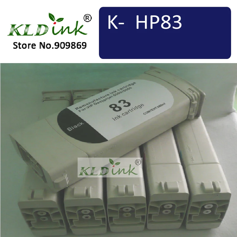

[Чернила КЛД] совместимый картридж HP83, C4940A, C4941A, C4942A, C4943A, C4944A, C4945A, для принтера Designjet 5000, 5500