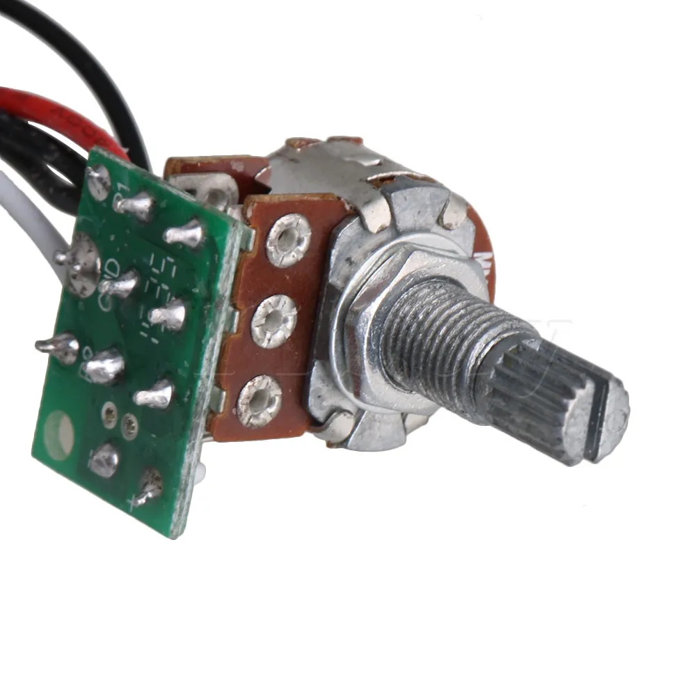 Yibuy Black Prewired 3-Band Equalizer EQ Preamp Pickup Potentiometer Setting for JB PB Bass Guitar Accessory