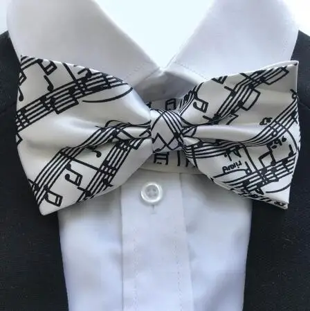 

5pcs/lot New Fashion Black music Bow tie for Men Men's Unisex Dress Party tie / Butterfly Tie Free Shipping Wholesale&Retail