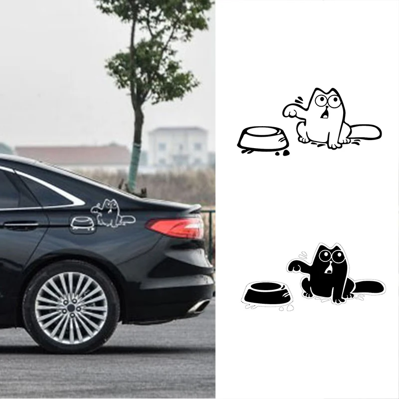 

Funny Decals Car Stickers Motorbike Accessories Car Cat Pattern Stickers for Fuel Tank