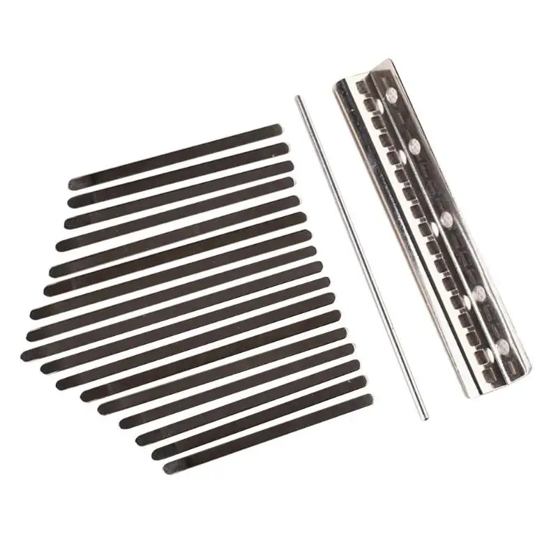 Сменные ключи из алюминиевого сплава для африканской Kalimba Mbira 17 ключей большой палец части фортепиано твердые металлические музыкальные инструменты аксессуары