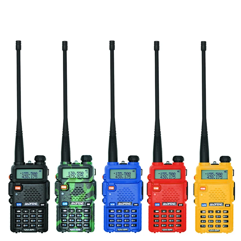 2Pcs BaoFeng UV-5R Walkie-Talkie Baofeng UV5R Ham CB Radio 5W 128CH Flashlight VHF UHF Dual Band Two Way Radio for Hunting Radio