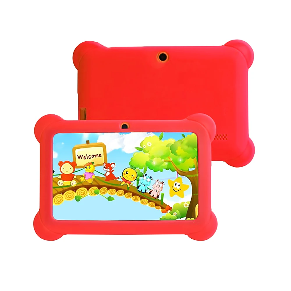 

GerTong 7 Inch Tablet Shockproof Case Lovely Colors Soft Slim Silicone Protective Case Cover For Q88 Android Kids Safe Cases 7"