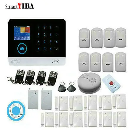 SmartYIBA Wireless Wifi GSM GPRS RFID Home Security Alarm Smart Home Automation System Smoke Fire Detector Vibration Sensor SmartYIBA Wireless Wifi GSM GPRS RFID Home Security Alarm Smart Home Automation System Smoke Fire Detector Vibration Sensor