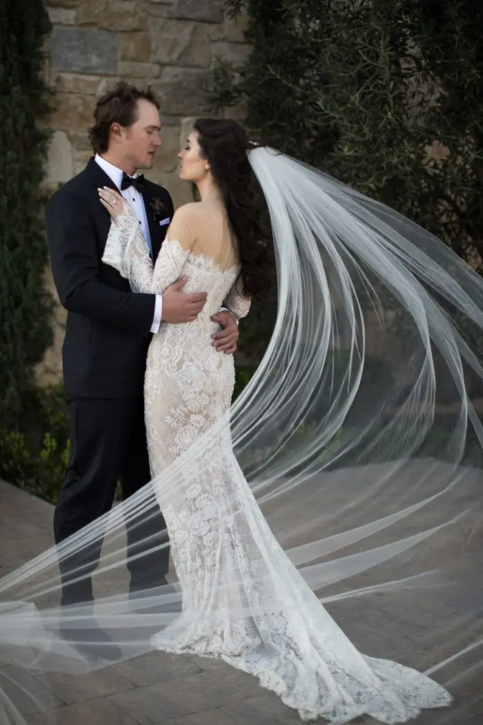 Vestido De Noiva Винтаж кружево пляжный костюм с длинным рукавом свадебное платье Элегантный Boho Тюль с круглым вырезом бисер Богемия свадебные платья