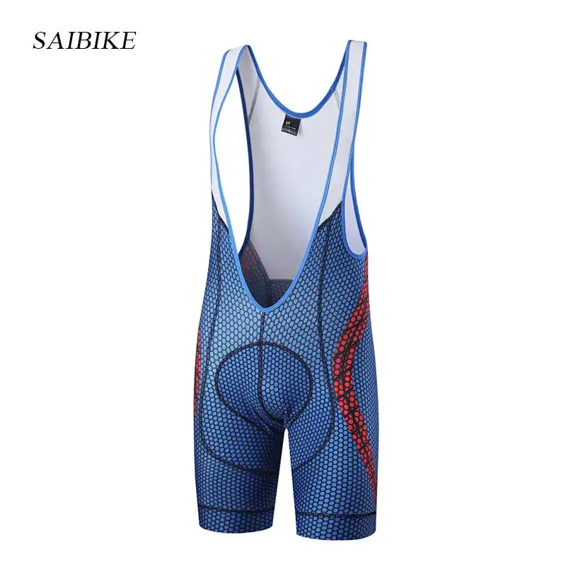 

saiBike Cycling Bib Shorts Culotte Ciclismo Hombre Men Summer Road Bike Coolmax Padded Mtb High Elastic Breathable Tights