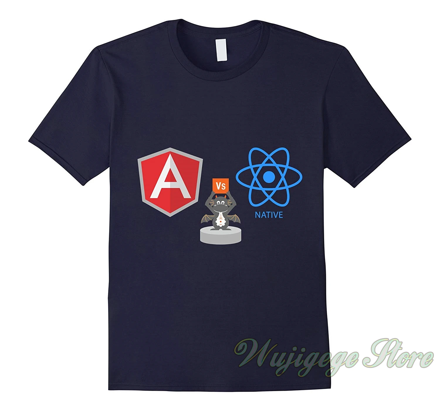 

Summer funny print React vs Angular JavaScript Programmer T-Shirt -ReactJS t shirt men women tops tee 100% cotton tshirts