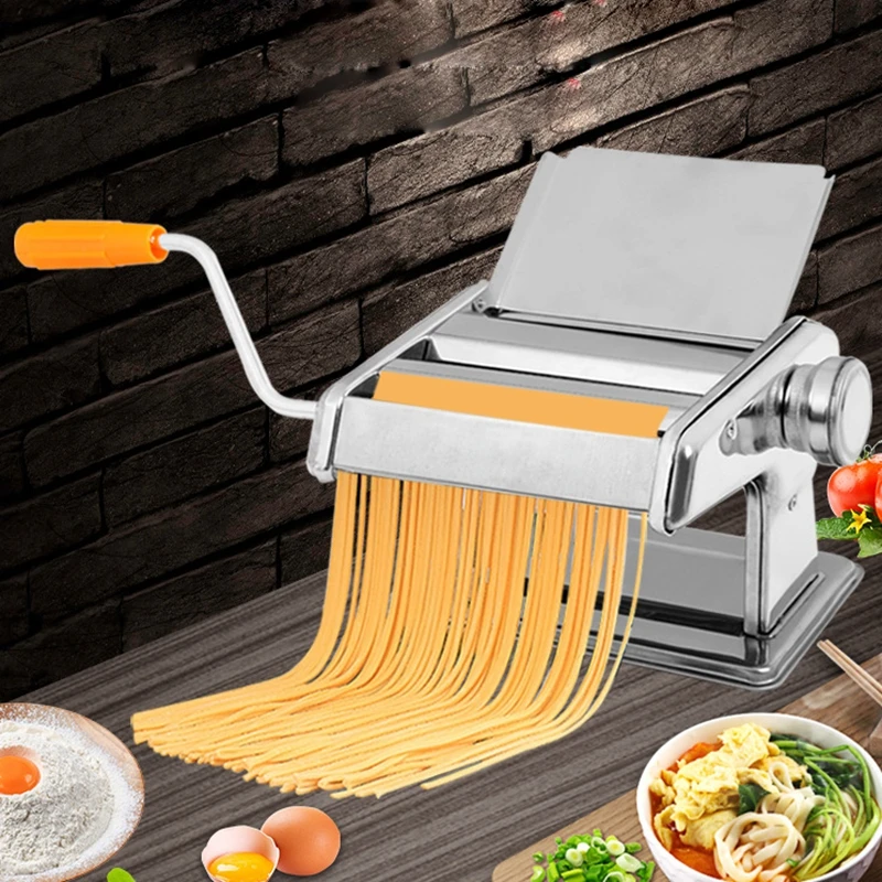 2 лезвия из нержавеющей стали Linguine паста машина руководство спагетти производитель лапши пресс резак тестораскаточная машина инструменты 6 шестерни толщина