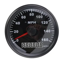 Автомобиль Грузовик Мотоцикл 85 мм gps спидометр одометр спидометр 160MPH с Подсветка 12 V/24 V