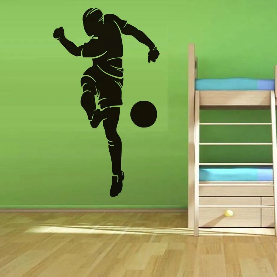 Cheapest Bedroom Decorative Football Self Adhesive Wall Murals Vintage