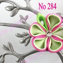 Лента цветок клипы 160 шт. цветок канзаши заколки значок держатель катушки заколки для волос