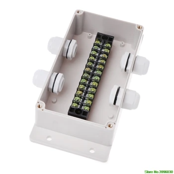 

ABS Waterproof Junction Box Electric Enclosure Case 15A 600V Terminal Connector
