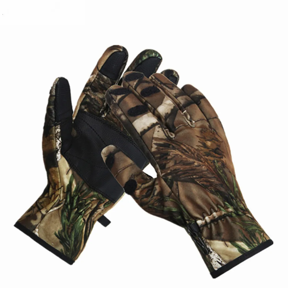 1Pair Children Cycling Gloves Half Finger Bicycle Gloves High Elastic Non-slip Bike Glove Camouflage Bike Gloves Riding Mittens