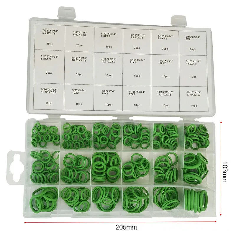 270 шт. зеленые уплотнительные кольца/компоненты уплотнения/прокладка