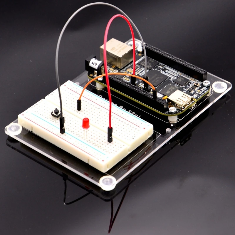 

BeagleBone Black Acrylic Mounting Plate Experiental Test Plate Test Board with Breadboard for BB Black