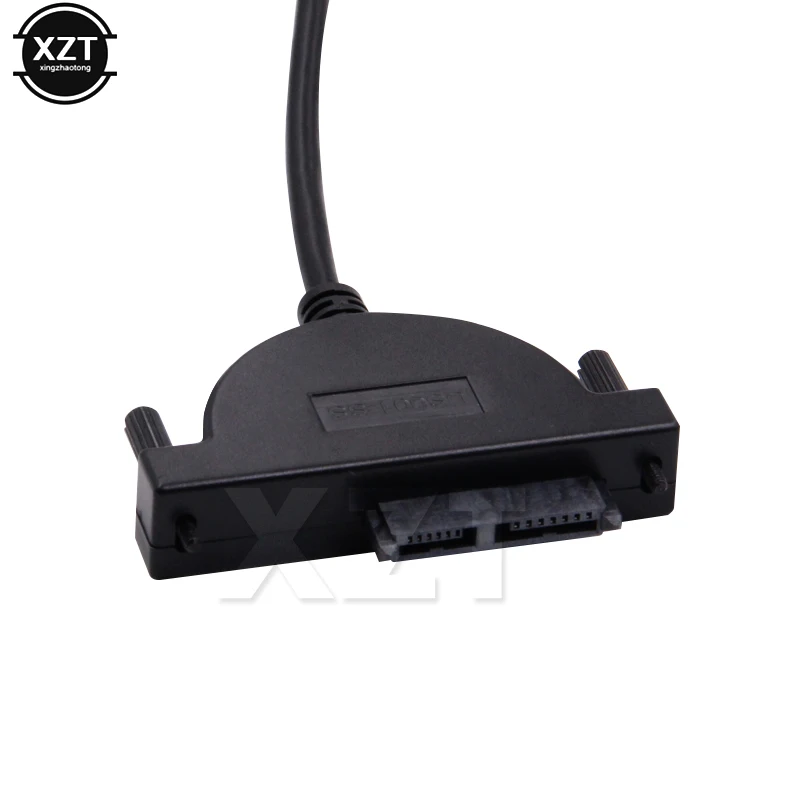 Новинка адаптер USB 2 0 к Mini Sata II 7 + 6 13Pin для ноутбука CD/DVD ROM преобразователь Slim Line